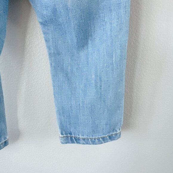 Zara distressed overalls 6-9m baby girl medium wash jeans - Picture 15 of 16